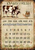 dairy calendar