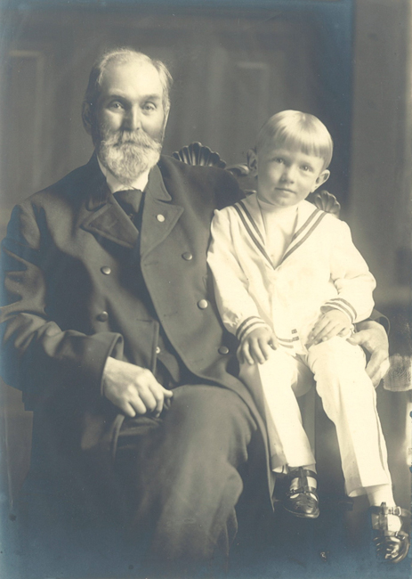 Cyrus Butt I with his grandson, Cyrus Butt III.