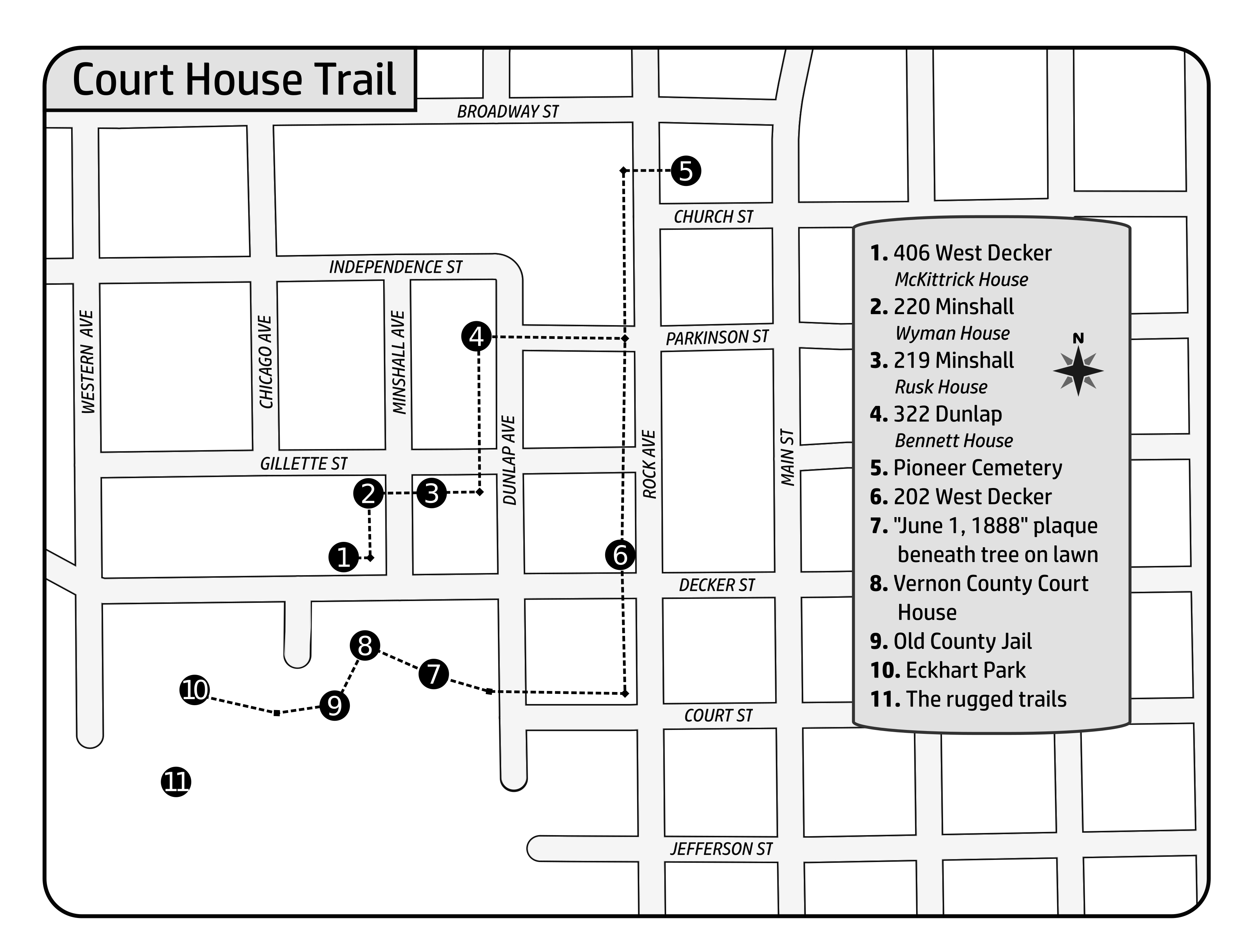 Court House Trail  map